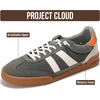 image:imageProject Cloud Mens Genuine Leather SlipOn Casual Sneakers His Verdy  Memory Foam Insole Non Slip Dress Shoes for Men Comfortable Footwear Everyday Sneakers for Men Formal Dress Sneakers for MenOlive