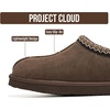 image:imageProject Cloud Mens Slippers Genuine Leather Australian Shearling Slippers  Memory Foam Insole Non Slip Fuzzy Shoes Indoor Outdoor Warm Cozy Footwear Everyday Comfort Soft Lining Cushioned Sole Easy OnChoco Suede 2