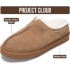 image:imageProject Cloud Mens Slippers Genuine Leather Australian Shearling Slippers  Memory Foam Insole Non Slip Fuzzy Shoes Indoor Outdoor Warm Cozy Footwear Everyday Comfort Soft Lining Cushioned Sole Easy OnChestnut Suede  Unwind
