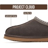image:imageProject Cloud Mens Slippers Genuine Leather Australian Shearling Slippers  Memory Foam Insole Non Slip Fuzzy Shoes Indoor Outdoor Warm Cozy Footwear Everyday Comfort Soft Lining Cushioned Sole Easy OnChocolate