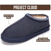 image:imageProject Cloud Mens Slippers Genuine Leather Australian Shearling Slippers  Memory Foam Insole Non Slip Fuzzy Shoes Indoor Outdoor Warm Cozy Footwear Everyday Comfort Soft Lining Cushioned Sole Easy OnNavy