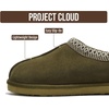 image:imageProject Cloud Mens Slippers Genuine Leather Australian Shearling Slippers  Memory Foam Insole Non Slip Fuzzy Shoes Indoor Outdoor Warm Cozy Footwear Everyday Comfort Soft Lining Cushioned Sole Easy OnOlive