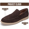 image:imageProject Cloud Mens Venetian Loafers for Men 100 Genuine LeatherMark  Memory Foam Insole Non Slip Moccasins Casual Shoes Footwear Comfortable Work Office Everyday Mens Loafers Classic Mens ShoesBrown Suede