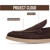 image:imageProject Cloud Mens Venetian Loafers for Men 100 Genuine LeatherMark  Memory Foam Insole Non Slip Moccasins Casual Shoes Footwear Comfortable Work Office Everyday Mens Loafers Classic Mens ShoesBrown Genuine Suede