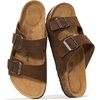 image:imageProject Cloud Mens Sandals 100 Genuine Leather Mens Slides Heritage  Memory Foam Insole amp Cork Footbed Slides for Men Footwear Non Slip Summer Sandals for Men amp Lightweight Sandals MenChoco Suede