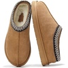 image:imageProject Cloud Mens Slippers Genuine Leather Australian Shearling Slippers  Memory Foam Insole Non Slip Fuzzy Shoes Indoor Outdoor Warm Cozy Footwear Everyday Comfort Soft Lining Cushioned Sole Easy OnChestnut
