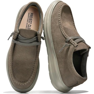 image:imageProject Cloud Genuine Leather Loafers for Men  NonSlip Mens Shoes Dante  High Density SmartFoam Insole Mens Loafers  Lightweight Sneakers for Men Footwear and Water Resistant Mens SneakersCharcoal Suede