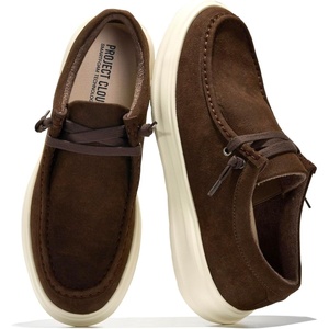 image:imageProject Cloud Genuine Leather Loafers for Men  NonSlip Mens Shoes Dante  High Density SmartFoam Insole Mens Loafers  Lightweight Sneakers for Men Footwear and Water Resistant Mens SneakersBitter Chocolate Suede