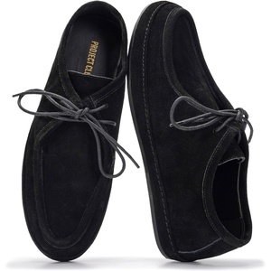 image:imageProject Cloud Mens 100 Genuine Leather Non Slip Casual Loafers Denver  Soft Insole Water Resistant Dress Shoes for Men Comfortable Footwear Office Business Everyday Formal Travel All Day Easy WearBlack Suede
