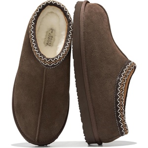 image:imageProject Cloud Mens Slippers Genuine Leather Australian Shearling Slippers  Memory Foam Insole Non Slip Fuzzy Shoes Indoor Outdoor Warm Cozy Footwear Everyday Comfort Soft Lining Cushioned Sole Easy OnChoco Suede 2