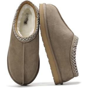 image:imageProject Cloud Mens Slippers Genuine Leather Australian Shearling Slippers  Memory Foam Insole Non Slip Fuzzy Shoes Indoor Outdoor Warm Cozy Footwear Everyday Comfort Soft Lining Cushioned Sole Easy OnTaupe