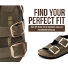 image:imageProject Cloud 100 Genuine Leather Ankle Strap Footbed Sandals WomenGarda  Backstrap Sandals for Women Lightweight Comfortable Fisherman Sandals Non Slip Memory FoamOlive Leather