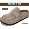 image:imageProject Cloud 100 Genuine Leather Clogs for Women Footwear 2026  Memory Foam Insole Womens Clogs NonSlip Outsole Mules for Women Footwear Lightweight Womens Mules amp Clogs Fall ShoesLight Beige