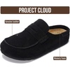 image:imageProject Cloud 100 Genuine Leather Clogs for Women Footwear 2026  Memory Foam Insole Womens Clogs NonSlip Outsole Mules for Women Footwear Lightweight Womens Mules amp Clogs Fall ShoesBlack Suede