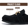 image:imageProject Cloud 100 Genuine Leather Clogs for Women NonSlip Loafers Holly  Slip On with Natural Cork Footbed Insole Loafers for Women  Non Slip and Lighweight Clogs amp Mules for Women FootwearBlack Suede