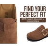 image:imageProject Cloud 100 Genuine Leather Clogs for Women Shoes  Memory Foam Insole NonSlip amp Natural Cork Footbed Arch Support Big Buckle Womens Clogs and Mules Footwear Manchester  Memory Foam Arch Support Shoes NonSlip Outsole amp Natural Cork Footbed Clogs Big Buckle Womens Clogs and Mules FootwearTobacco Suede