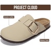 image:imageProject Cloud 100 Genuine Leather Clogs for Women Shoes  Memory Foam Insole NonSlip amp Natural Cork Footbed Arch Support Big Buckle Womens Clogs and Mules Footwear Manchester  Memory Foam Arch Support Shoes NonSlip Outsole amp Natural Cork Footbed Clogs Big Buckle Womens Clogs and Mules FootwearOffwhite