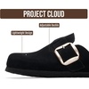 image:imageProject Cloud 100 Genuine Leather Clogs for Women Shoes  Memory Foam Insole NonSlip amp Natural Cork Footbed Arch Support Big Buckle Womens Clogs and Mules Footwear Manchester  Memory Foam Arch Support Shoes NonSlip Outsole amp Natural Cork Footbed Clogs Big Buckle Womens Clogs and Mules FootwearBlack