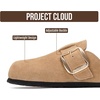 image:imageProject Cloud 100 Genuine Leather Clogs for Women Shoes  Memory Foam Insole NonSlip amp Natural Cork Footbed Arch Support Big Buckle Womens Clogs and Mules Footwear Manchester  Memory Foam Arch Support Shoes NonSlip Outsole amp Natural Cork Footbed Clogs Big Buckle Womens Clogs and Mules FootwearBeige