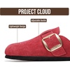 image:imageProject Cloud 100 Genuine Leather Clogs for Women Shoes  Memory Foam Insole NonSlip amp Natural Cork Footbed Arch Support Big Buckle Womens Clogs and Mules Footwear Manchester  Memory Foam Arch Support Shoes NonSlip Outsole amp Natural Cork Footbed Clogs Big Buckle Womens Clogs and Mules FootwearBerry
