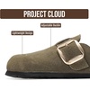 image:imageProject Cloud 100 Genuine Leather Clogs for Women Shoes  Memory Foam Insole NonSlip amp Natural Cork Footbed Arch Support Big Buckle Womens Clogs and Mules Footwear Manchester  Memory Foam Arch Support Shoes NonSlip Outsole amp Natural Cork Footbed Clogs Big Buckle Womens Clogs and Mules FootwearOlive