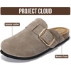 image:imageProject Cloud 100 Genuine Leather Clogs for Women Shoes  Memory Foam Insole NonSlip amp Natural Cork Footbed Arch Support Big Buckle Womens Clogs and Mules Footwear Manchester  Memory Foam Arch Support Shoes NonSlip Outsole amp Natural Cork Footbed Clogs Big Buckle Womens Clogs and Mules FootwearTaupe