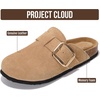 image:imageProject Cloud 100 Genuine Leather Clogs for Women Shoes  Memory Foam Insole NonSlip amp Natural Cork Footbed Arch Support Big Buckle Womens Clogs and Mules Footwear Manchester  Memory Foam Arch Support Shoes NonSlip Outsole amp Natural Cork Footbed Clogs Big Buckle Womens Clogs and Mules FootwearBeige