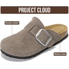 image:imageProject Cloud 100 Genuine Leather Clogs for Women Shoes  Memory Foam Insole NonSlip amp Natural Cork Footbed Arch Support Big Buckle Womens Clogs and Mules Footwear Manchester  Memory Foam Arch Support Shoes NonSlip Outsole amp Natural Cork Footbed Clogs Big Buckle Womens Clogs and Mules FootwearMushroom Suede