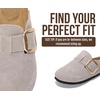 image:imageProject Cloud 100 Genuine Leather Clogs for Women Shoes  Memory Foam Insole NonSlip amp Natural Cork Footbed Arch Support Big Buckle Womens Clogs and Mules Footwear Manchester  Memory Foam Arch Support Shoes NonSlip Outsole amp Natural Cork Footbed Clogs Big Buckle Womens Clogs and Mules FootwearGrey