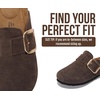 image:imageProject Cloud 100 Genuine Leather Clogs for Women Shoes  Memory Foam Insole NonSlip amp Natural Cork Footbed Arch Support Big Buckle Womens Clogs and Mules Footwear Manchester  Memory Foam Arch Support Shoes NonSlip Outsole amp Natural Cork Footbed Clogs Big Buckle Womens Clogs and Mules FootwearChoco Brown Suede