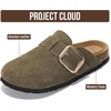 image:imageProject Cloud 100 Genuine Leather Clogs for Women Shoes  Memory Foam Insole NonSlip amp Natural Cork Footbed Arch Support Big Buckle Womens Clogs and Mules Footwear Manchester  Memory Foam Arch Support Shoes NonSlip Outsole amp Natural Cork Footbed Clogs Big Buckle Womens Clogs and Mules FootwearOlive