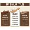 image:imageProject Cloud 100 Genuine Leather Fashion Kitten Heels for Women Mango  Memory Foam Insole and Lightweight Fashion Thong Heels Summer Sandals  AllDay Comfort Everyday Wear UseTan Leather