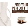 image:imageProject Cloud 100 Genuine Leather Fashion Kitten Heels for Women Mango  Memory Foam Insole and Lightweight Fashion Thong Heels Summer Sandals  AllDay Comfort Everyday Wear UseWhite