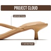 image:imageProject Cloud 100 Genuine Leather Fashion Kitten Heels for Women Mango  Memory Foam Insole and Lightweight Fashion Thong Heels Summer Sandals  AllDay Comfort Everyday Wear UseTan Leather
