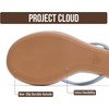 image:imageProject Cloud 100 Genuine Leather Fashion Kitten Heels for Women Mango  Memory Foam Insole and Lightweight Fashion Thong Heels Summer Sandals  AllDay Comfort Everyday Wear UseBlue