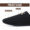 image:imageProject Cloud 100 Genuine Leather Flats for Women  Womens Mules Cassidy  Horse Bit Mules for Women with Memory Foam Insole amp NonSlip Womens Slides  Womens Mules amp Clogs  Comfy Slides for WomenBlack Suede