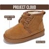 image:imageProject Cloud 100 Genuine Leather Kids Boots  Lightweight FurLined Ankle Boots for Girls amp Boys with Memory Foam Insole  NonSlip Winter Kids Shoes NevadaChestnut Suede