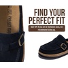 image:imageProject Cloud 100 Genuine Leather Moccasin Style Clogs for Women Carline  Memory Foam Insole for Comfortability NonSlip and Durable Womens Clogs Lightweight and WaterResistant Mules for WomenBlack Suede With Gold