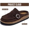 image:imageProject Cloud 100 Genuine Leather Moccasin Style Clogs for Women Carline  Memory Foam Insole for Comfortability NonSlip and Durable Womens Clogs Lightweight and WaterResistant Mules for WomenCoffee Suede  Carline
