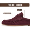 image:imageProject Cloud 100 Genuine Leather Penny Loafers for Women FootwearBecker  Mules For Women with Memory Foam Insole Womens FlatsLightweight Womens Loafers amp Womens ShoesWomens Loafers amp SliponsBurgundy Suede