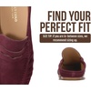 image:imageProject Cloud 100 Genuine Leather Penny Loafers for Women FootwearBecker  Mules For Women with Memory Foam Insole Womens FlatsLightweight Womens Loafers amp Womens ShoesWomens Loafers amp SliponsBurgundy Suede