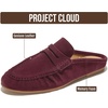 image:imageProject Cloud 100 Genuine Leather Penny Loafers for Women FootwearBecker  Mules For Women with Memory Foam Insole Womens FlatsLightweight Womens Loafers amp Womens ShoesWomens Loafers amp SliponsBurgundy Suede