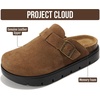 image:imageProject Cloud 100 Genuine Leather Platform Clogs for Women BentonChunky  Memory Foam Insole Arch Support NonSlip Platform Womens Clogs Lightweight and WaterResistant Durable Mules for WomenCacao Suede