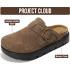 image:imageProject Cloud 100 Genuine Leather Platform Clogs for Women BentonChunky  Memory Foam Insole Arch Support NonSlip Platform Womens Clogs Lightweight and WaterResistant Durable Mules for WomenFoss Suede