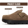 image:imageProject Cloud 100 Genuine Leather Platform Clogs for Women BentonChunky  Memory Foam Insole Arch Support NonSlip Platform Womens Clogs Lightweight and WaterResistant Durable Mules for WomenFoss Suede