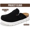 image:imageProject Cloud 100 Genuine Leather Platform Clogs for Women BentonChunky  Memory Foam Insole Arch Support NonSlip Platform Womens Clogs Lightweight and WaterResistant Durable Mules for WomenBlack