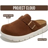 image:imageProject Cloud 100 Genuine Leather Platform Clogs for Women BentonChunky  Memory Foam Insole Arch Support NonSlip Platform Womens Clogs Lightweight and WaterResistant Durable Mules for WomenTobacco Suede