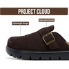 image:imageProject Cloud 100 Genuine Leather Platform Clogs for Women BentonChunky  Memory Foam Insole Arch Support NonSlip Platform Womens Clogs Lightweight and WaterResistant Durable Mules for WomenChoco Brown Suede