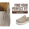 image:imageProject Cloud 100 Genuine Leather Platform Clogs for Women BentonChunky  Memory Foam Insole Arch Support NonSlip Platform Womens Clogs Lightweight and WaterResistant Durable Mules for WomenGrey Suede