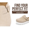 image:imageProject Cloud 100 Genuine Leather Platform Clogs for Women BentonChunky  Memory Foam Insole Arch Support NonSlip Platform Womens Clogs Lightweight and WaterResistant Durable Mules for WomenBeige